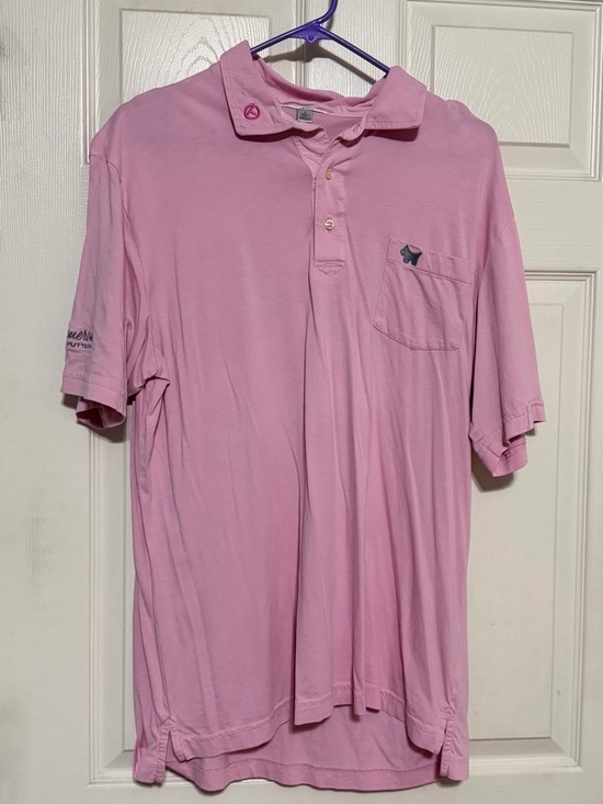 Scotty Cameron Other - Peter Millar Scotty Cameron Men's Light Pink Polo Shirt with Chest Pocket